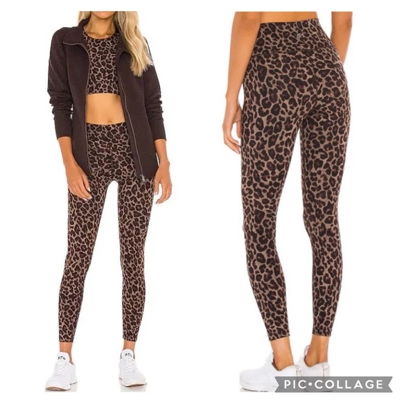 Varley Luna Yoga Leggings Tortoise Leopard size Small - Picture 2 of 13
